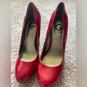 G by Guess Red High Heels
